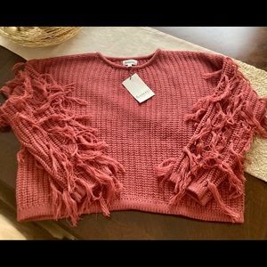 Blushing Brunette Cropped Sweater